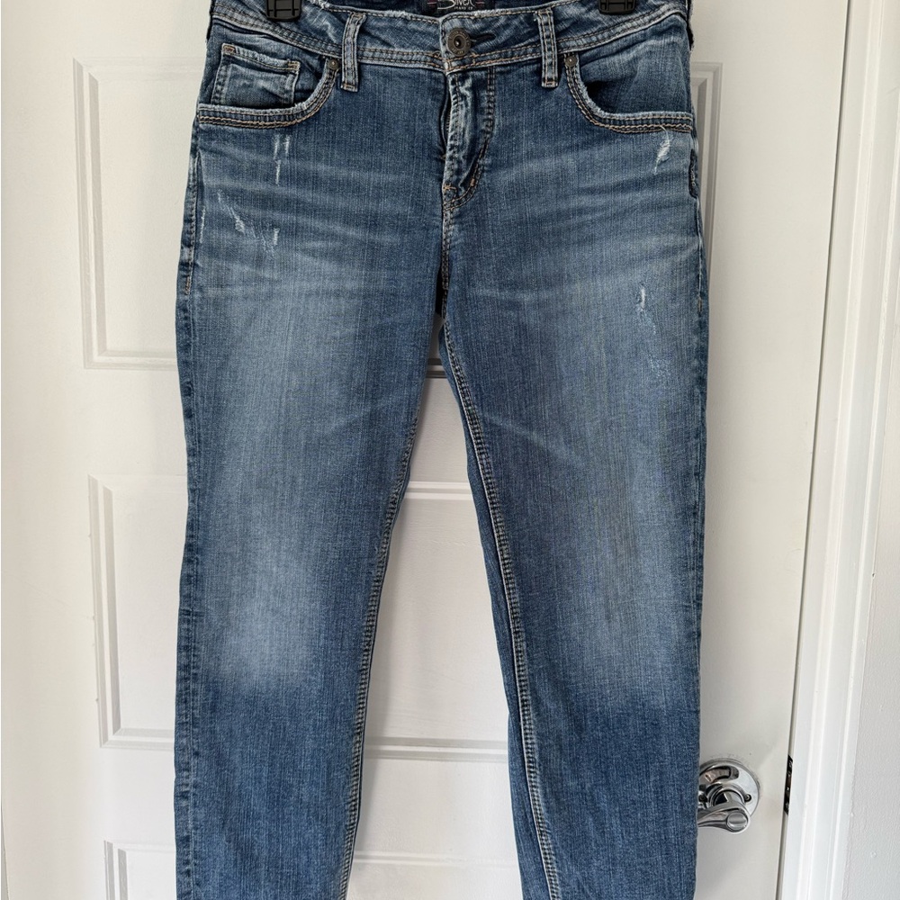 Silver Jeans Cropped Ankle in Faded Blue